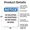 Signmission No Soliciting No Exceptions Do OSHA Notice Sign, Aluminum, 18in W x 24in L, 2PK OS-2PACK-NS-A-1824-V-14826 - alternate 6